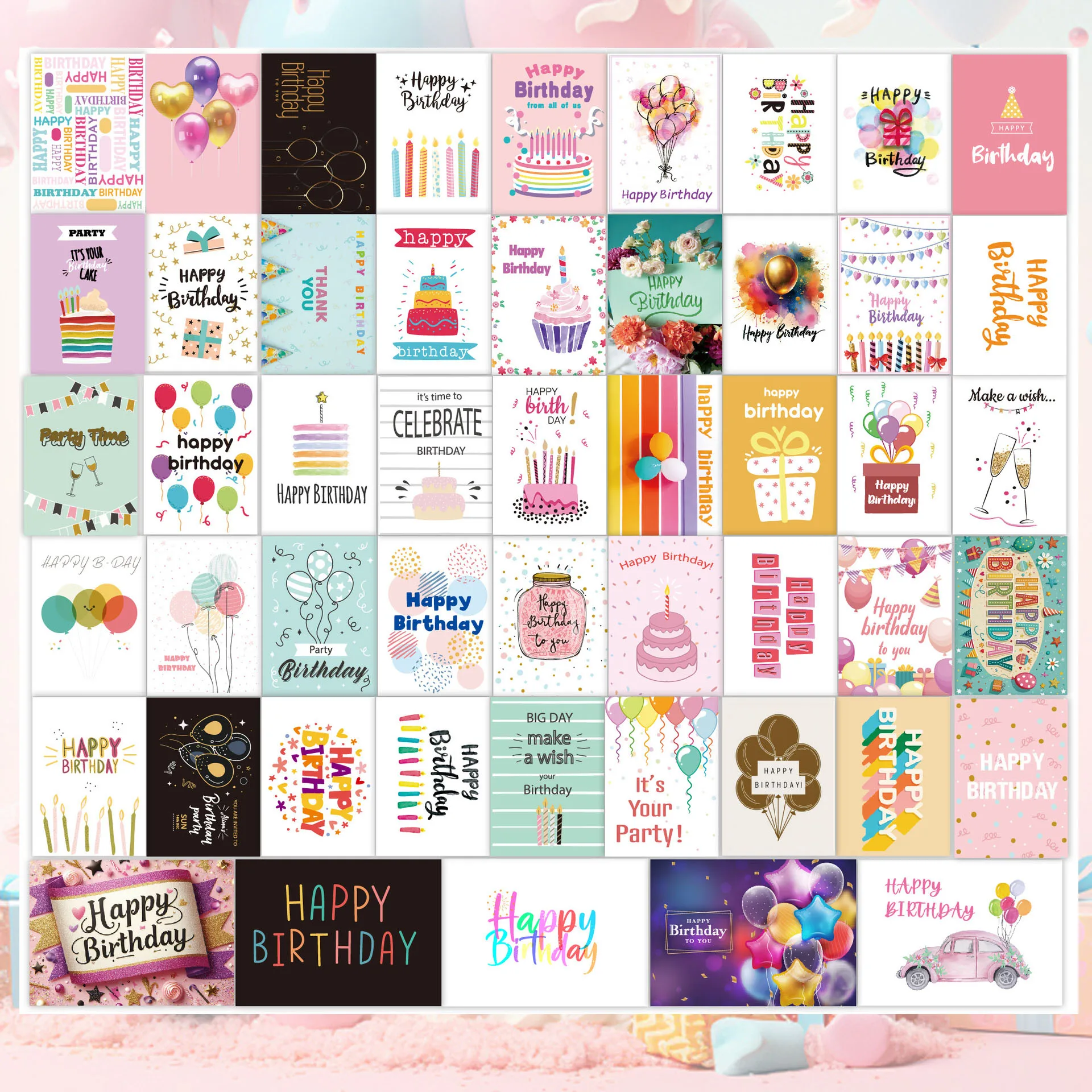 Custom High quality greeting cards happy birthday greeting cards best wishes greeting card