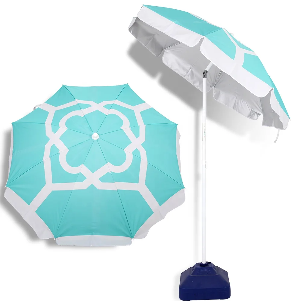 High Quality Customized  Anti-UV Sun Umbrella Free Sample Outdoor Potable  Parasol Beach Umbrella