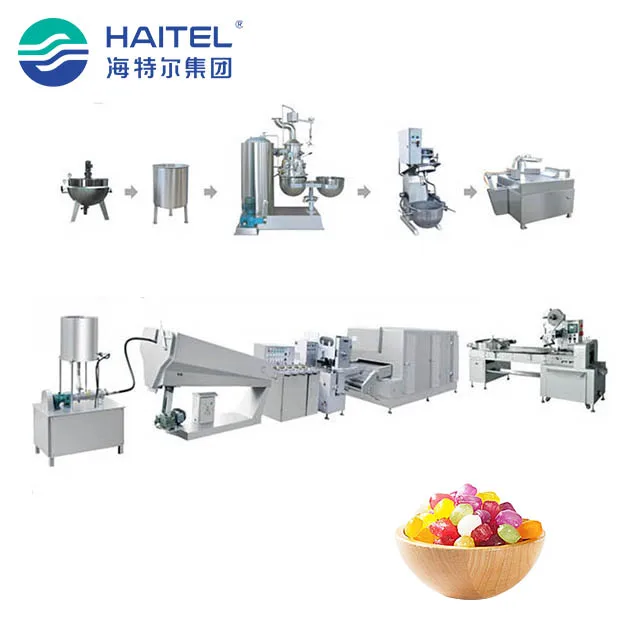 Hot selling fully automatic hard candy making production line machine for factory
