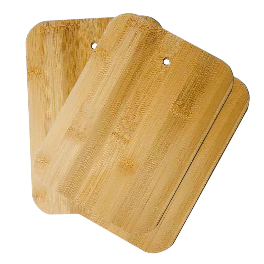 Antibacterial Bamboo Set of 6 Cutting Boards Serving Boards for Kitchen Display Stand