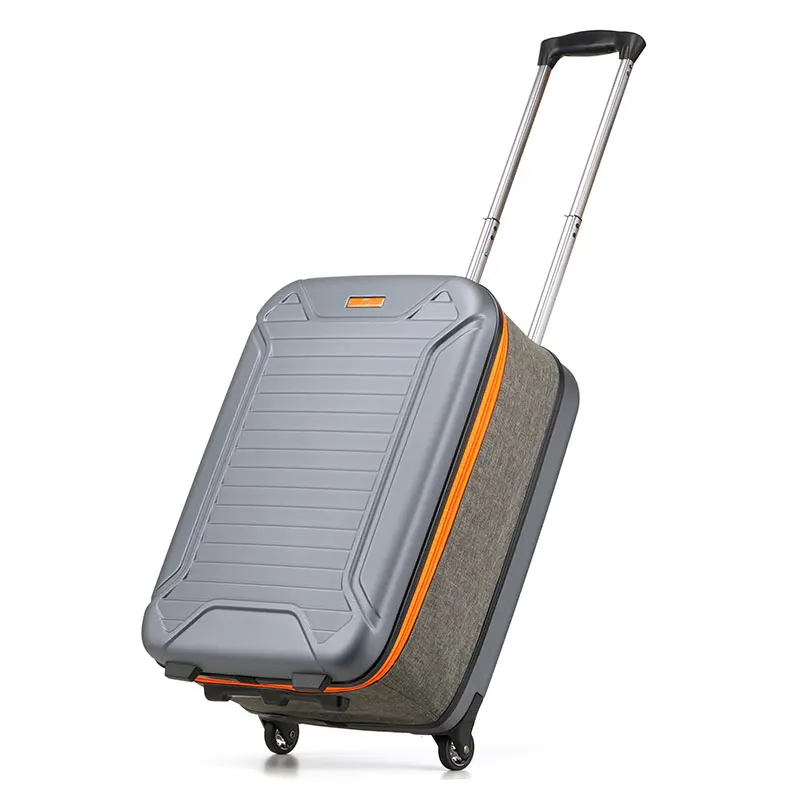2022 Latest Lightweight Customized Folding Trolley Travel Bag  Foldable Luggage Trolley Case Wholesale