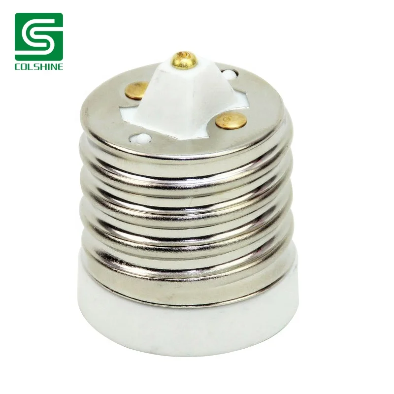E40 to E27 Socket Converter Ceramic Mogul E40 to Standard Medium E27 Light Bulb Adapter