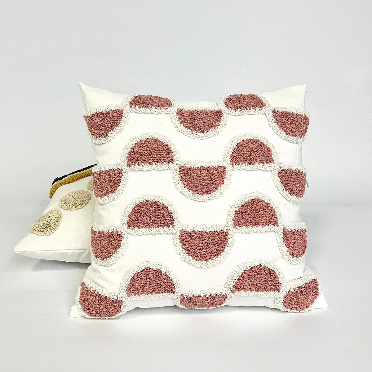 Boho Throw Pillow Covers with Tassels Woven Tufted cushion cover Bohemian Pillow Covers Decorative cushion case for Couch Sofa