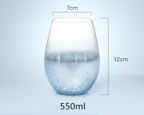 
Special Design Starry Sky Creative Double Glass Cup Carton Price Opener Wine Bottle 