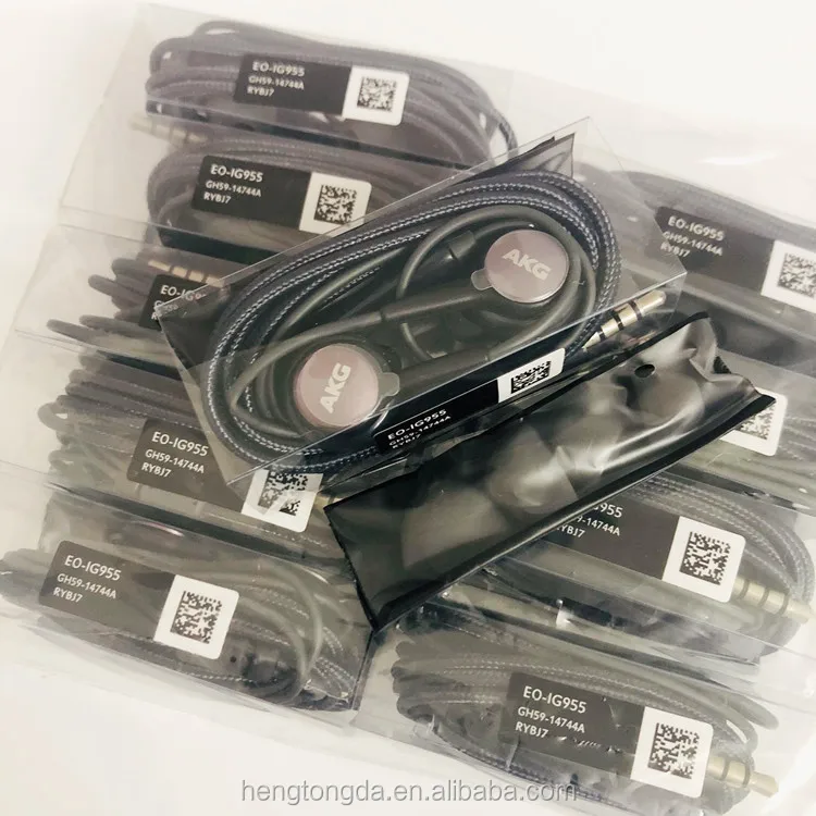 High Quality Wholesale Wired Stereo Headset In Ear Earphone With microphone For Samsung Galaxy AKG S8 S9 Note8 s10 Headphone