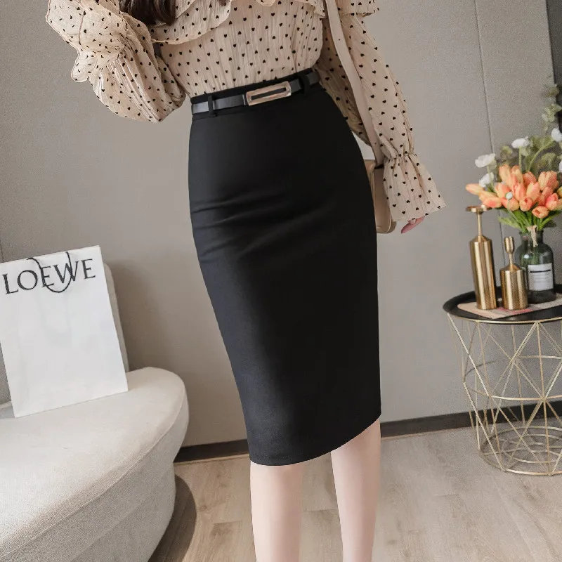 Wholesale solid Formal  Elegant pencil skirts ladies office women ladies skirt suits Pencil Skirts