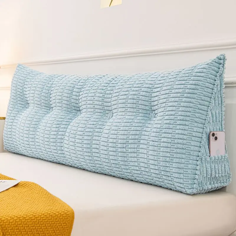 Hot Popular Qualified Soft Comfy Custom Removable And Washable Dorm Sofa Bed Home Decor Neck Back Support Wedge Headboard Pillow