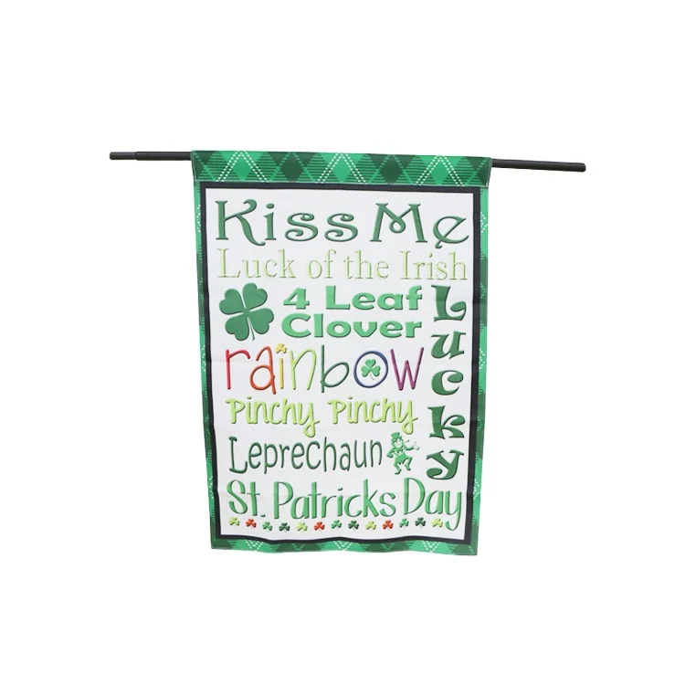 Outdoor Welcome Flag Factory Wholesale 12x18 Inch Sublimation Double Sided Garden Flag Blank Blackout fabric banner