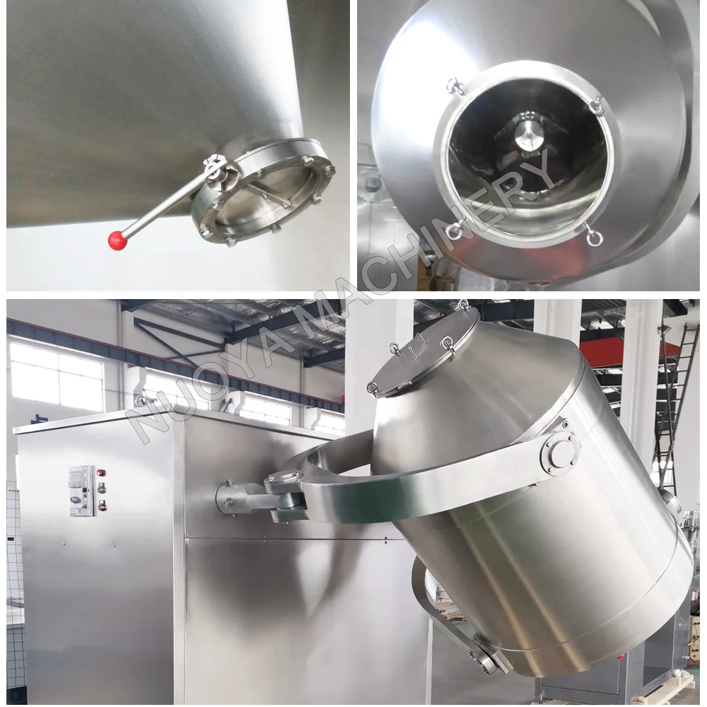 HD-100 Chemical Food three dimensional rotating drum dry powder mixer machines 3d powder mixing machine