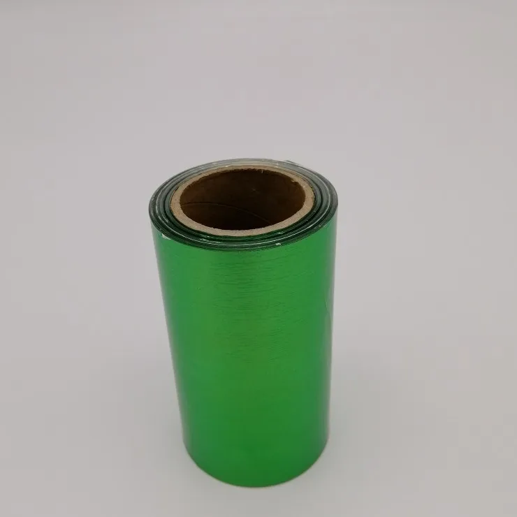 OEM customized embossed red green blue pink aluminum foil with color box