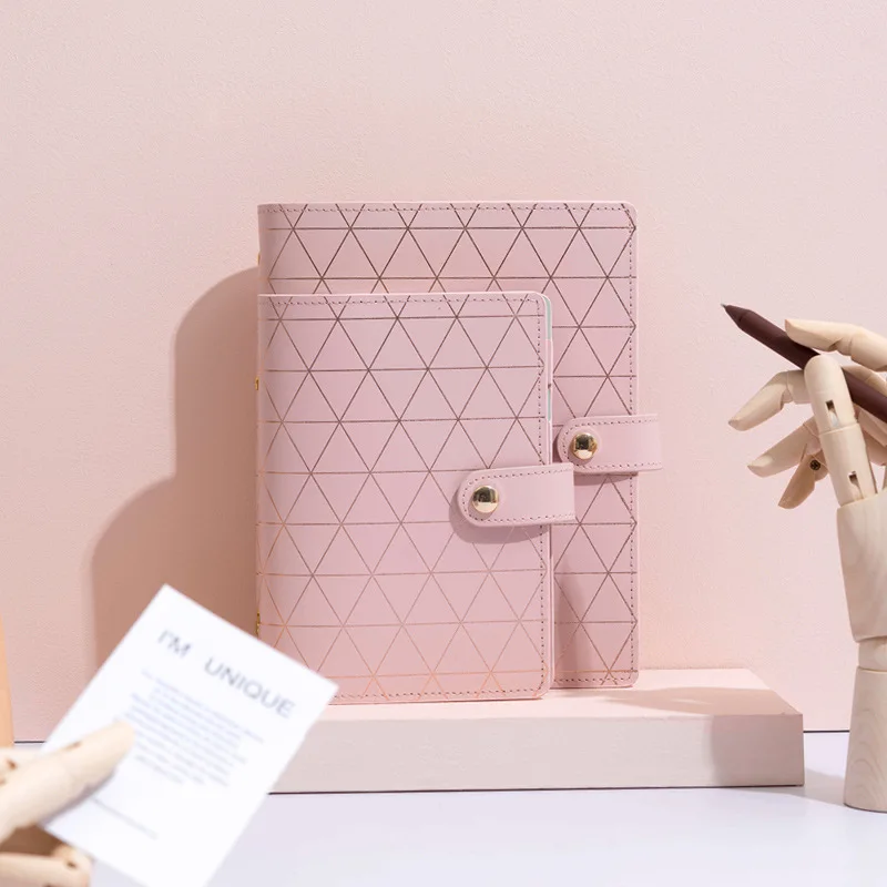 High End Pu Cover Manual Ledger Simple Detachable Loose Leaf Notebook European And American Style Notebook Artistic  Gift