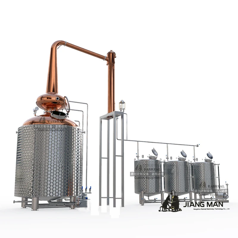 [JiangMan]-Copper Alembic Still 2000L/3000L/4000L Copper Single Malt Whiskey Pot Still