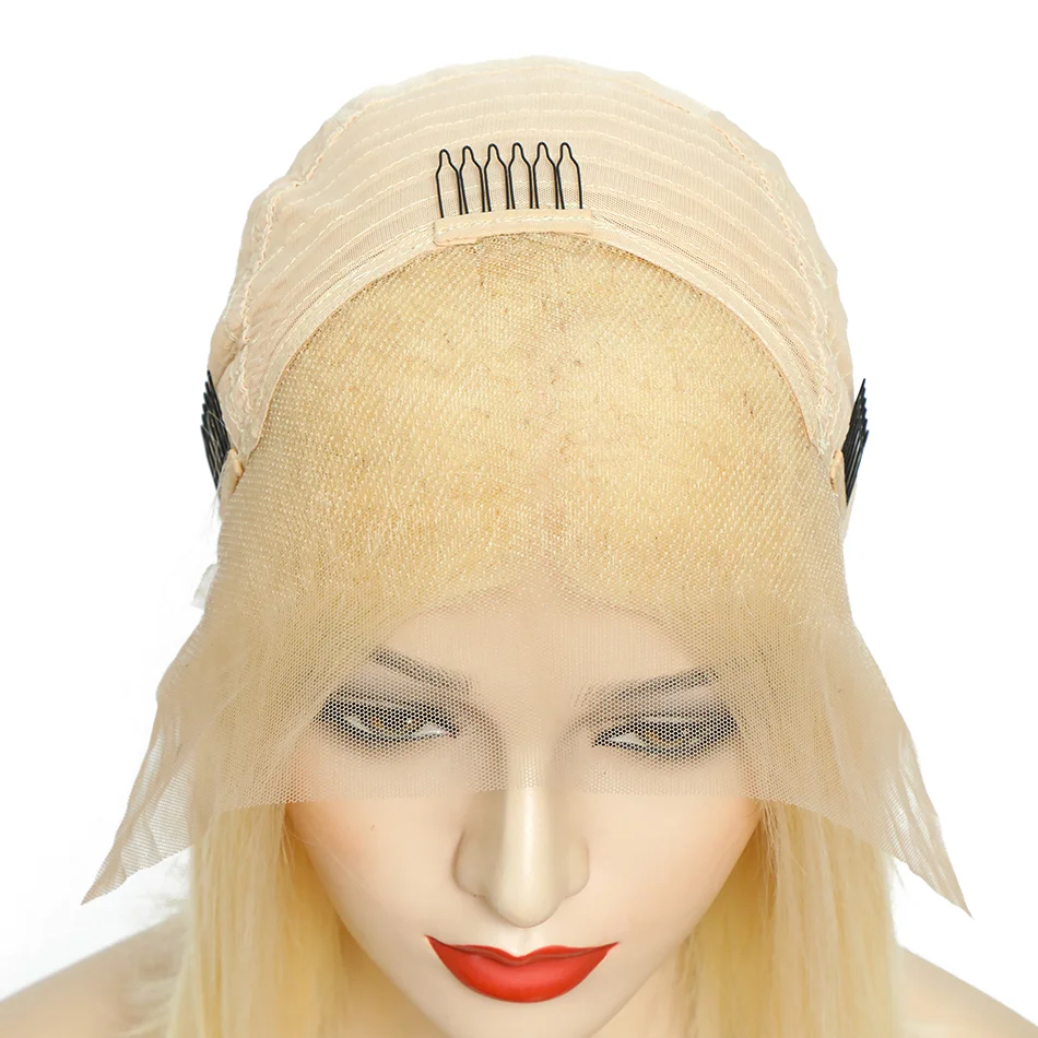 Free Shipping Human Hair 13x4 Transparent Lace Front Wig Wholesale Natural Blonde Glueless Hat Wig For Black Women