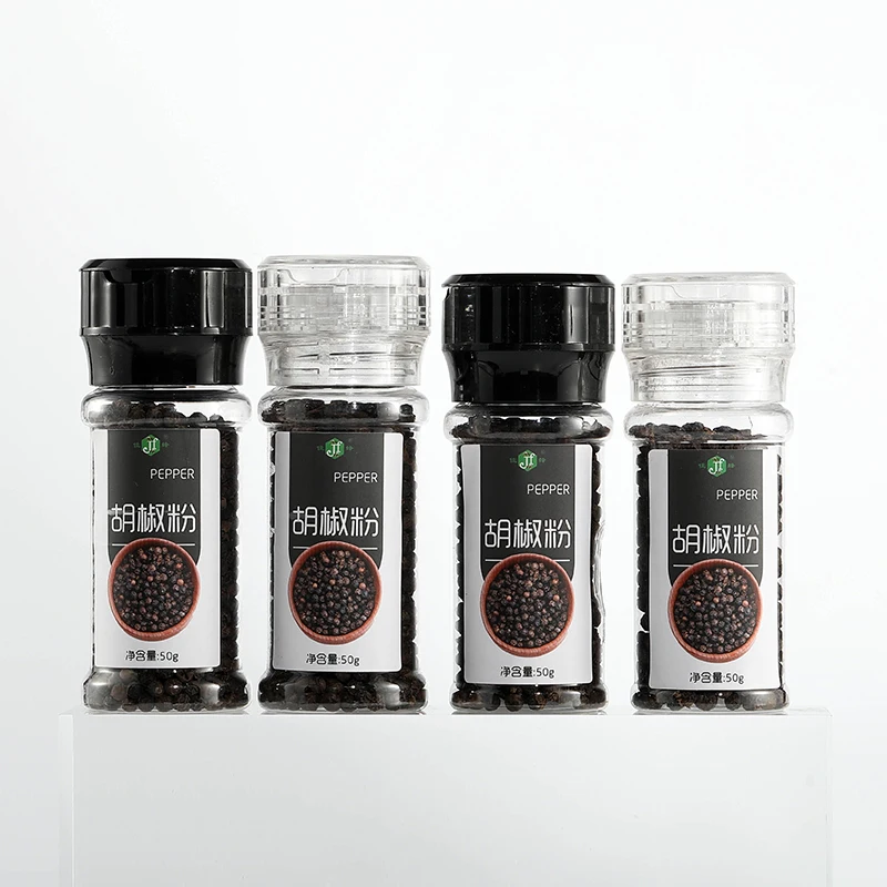 Hot Products 80Ml 90Ml 100Ml 250Ml 225Ml Salt Mill Plastic Spice Bottle Pepper Spice Jars Grinder Mill Set For Kitchen