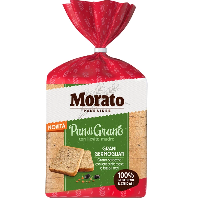Best Quality 380 G Characteristic Grain Taste Sprouted Grains Sandwich Brown Bread Made In Italy For Sale
