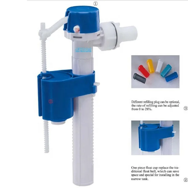 Cistern Inlet Valve,Toilet Water Valve,Mono-buoy Side Fill Valve