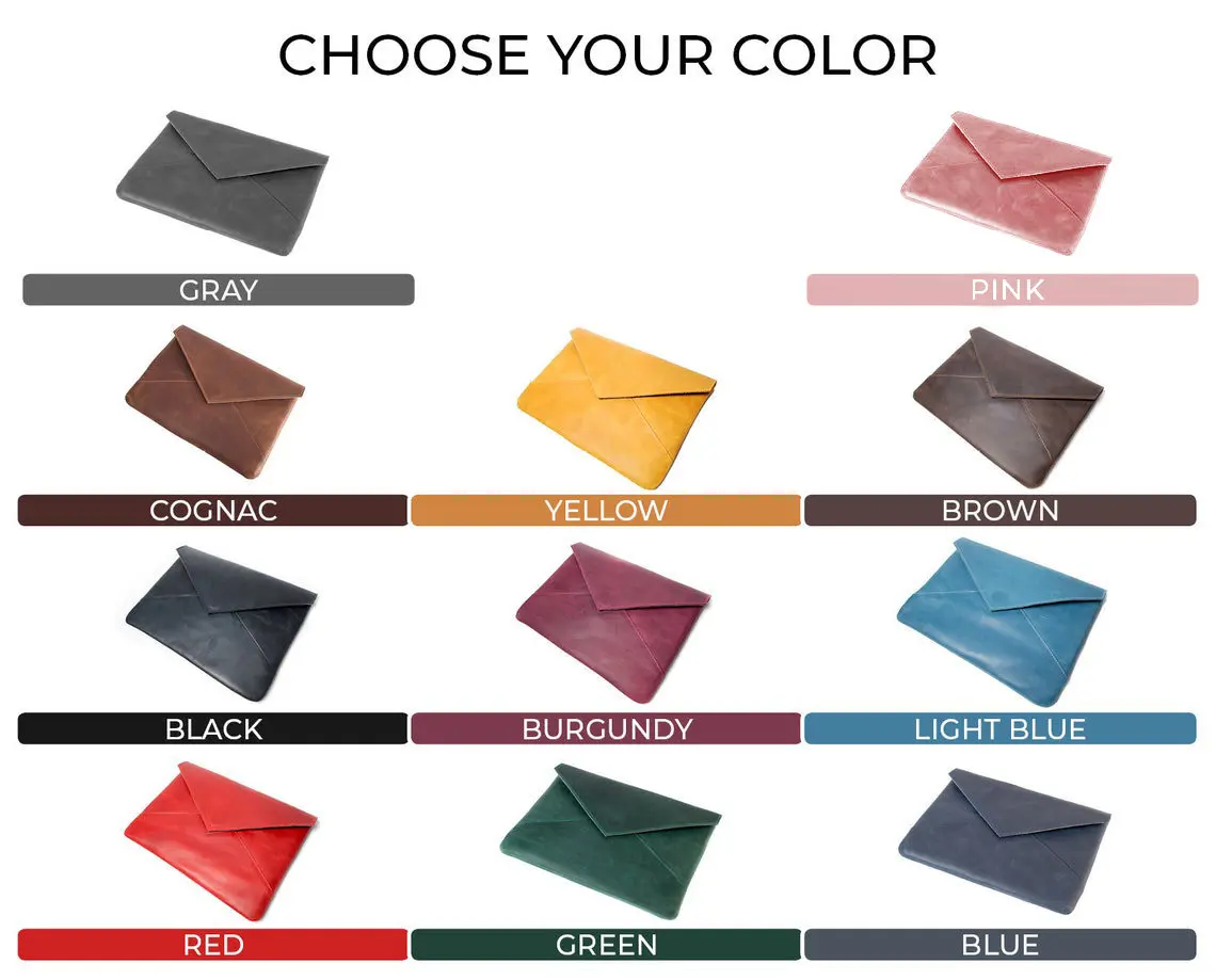 Leather Laptop Organizer for ipad case holder Tablet Sleeve Pouch Genuine Leather Tablet Sleeve Case For ipad air 4 case MacBook