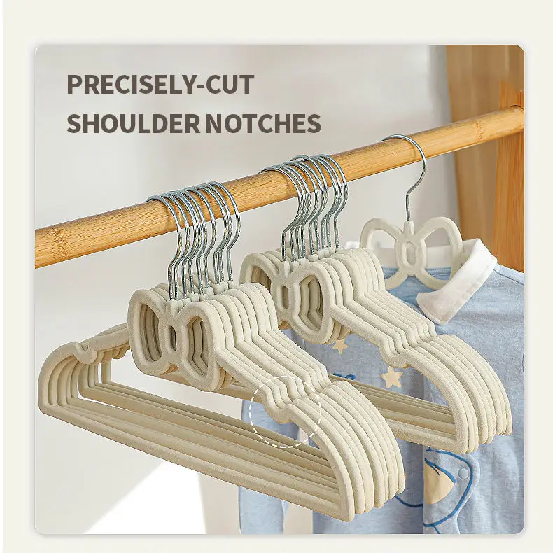 Lovely Velvet Hangers  Non-Slip Hangers Ultra-Slim Space-Saving Ladys Hangers - 360-Swivel Hook Strong & Durable
