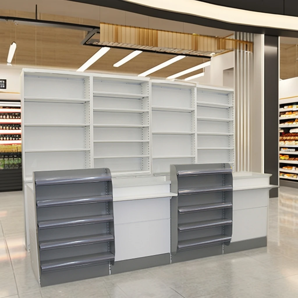 Wholesale Supermarket Convenience Grocery Retail Slim Checkout Display Counter