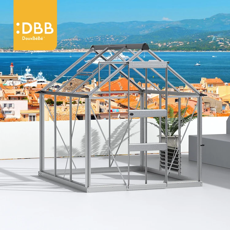 6x6 Ft Aluminium Frame Small Green Houses Polycarbonate Commercial Garden Best Green House