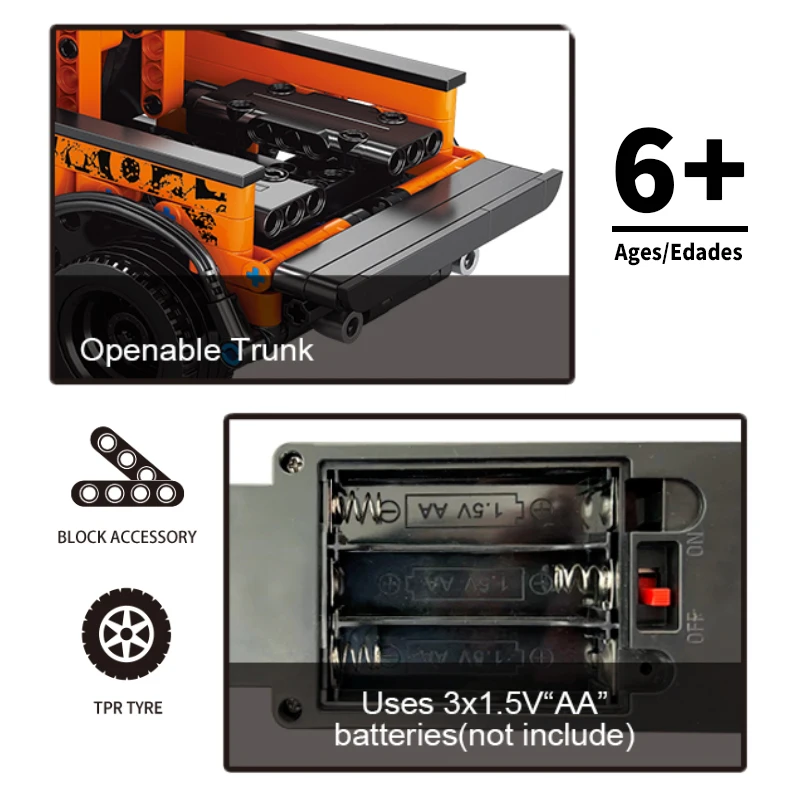 Big Sets Plastic Block Puzzle Wholesale Price Kids Building Blocks Children Electric Rc Remote Control Car Rock Crawler