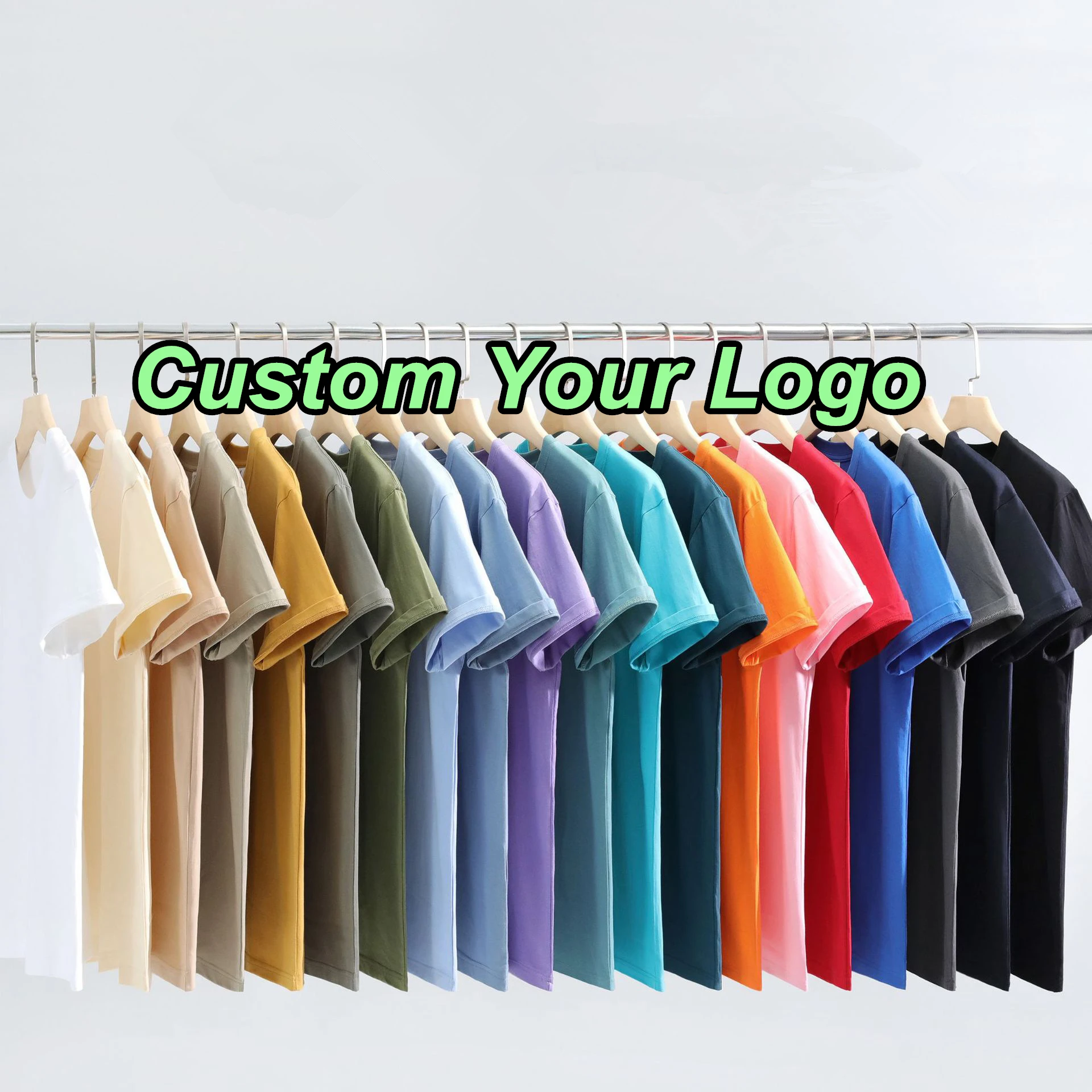 2022 New Custom Logo Women and Mens Loose Fit Heavyweight Short Sleeve Pocket T-shirt Crewneck Soft Graphic T-shirt Collection