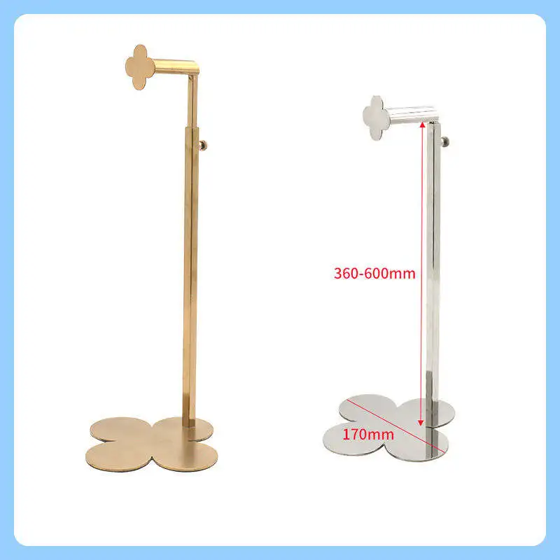 Custom Hanging Handbag Holder Metal Hand Bag Rack Luxury Gold Bag Display Stand for Shop