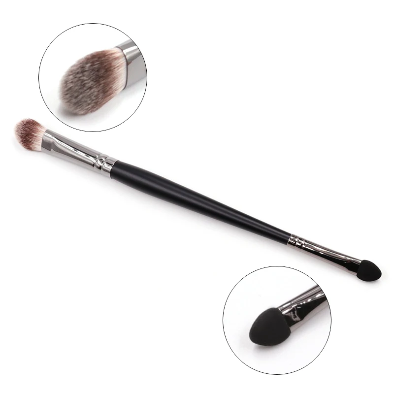 Private Hot wholesale new style 1pcs Double Sided Essential  OEM Makeup Brush Set with sponge
