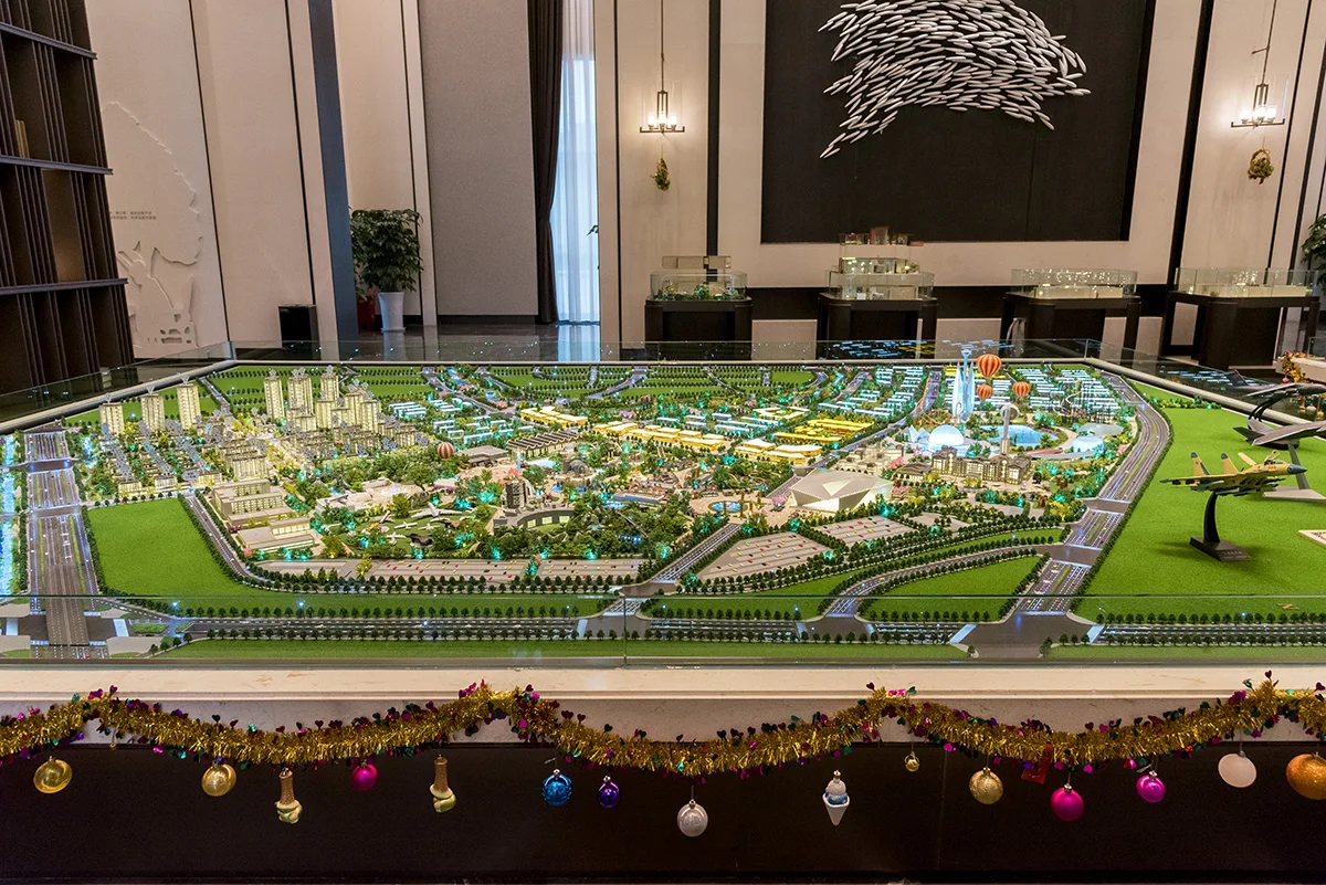 1/200 3D architectural miniature house scale model for real estate sale