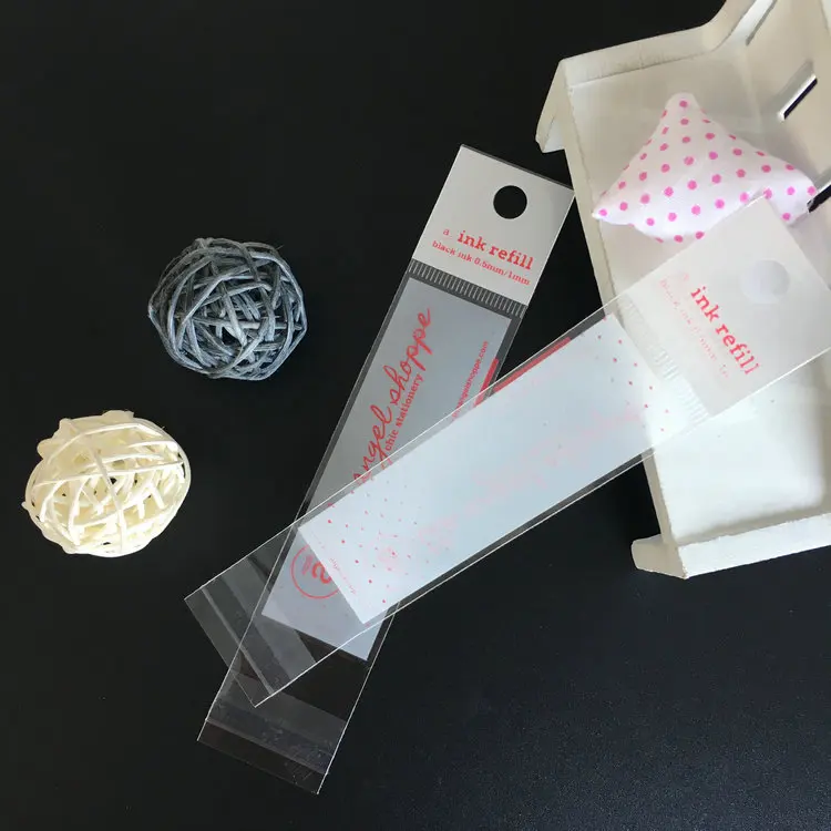 Transparent Self Sealing  Gift Jewelry Packaging Pen Pencil OPP Plastic Bag Cellophane