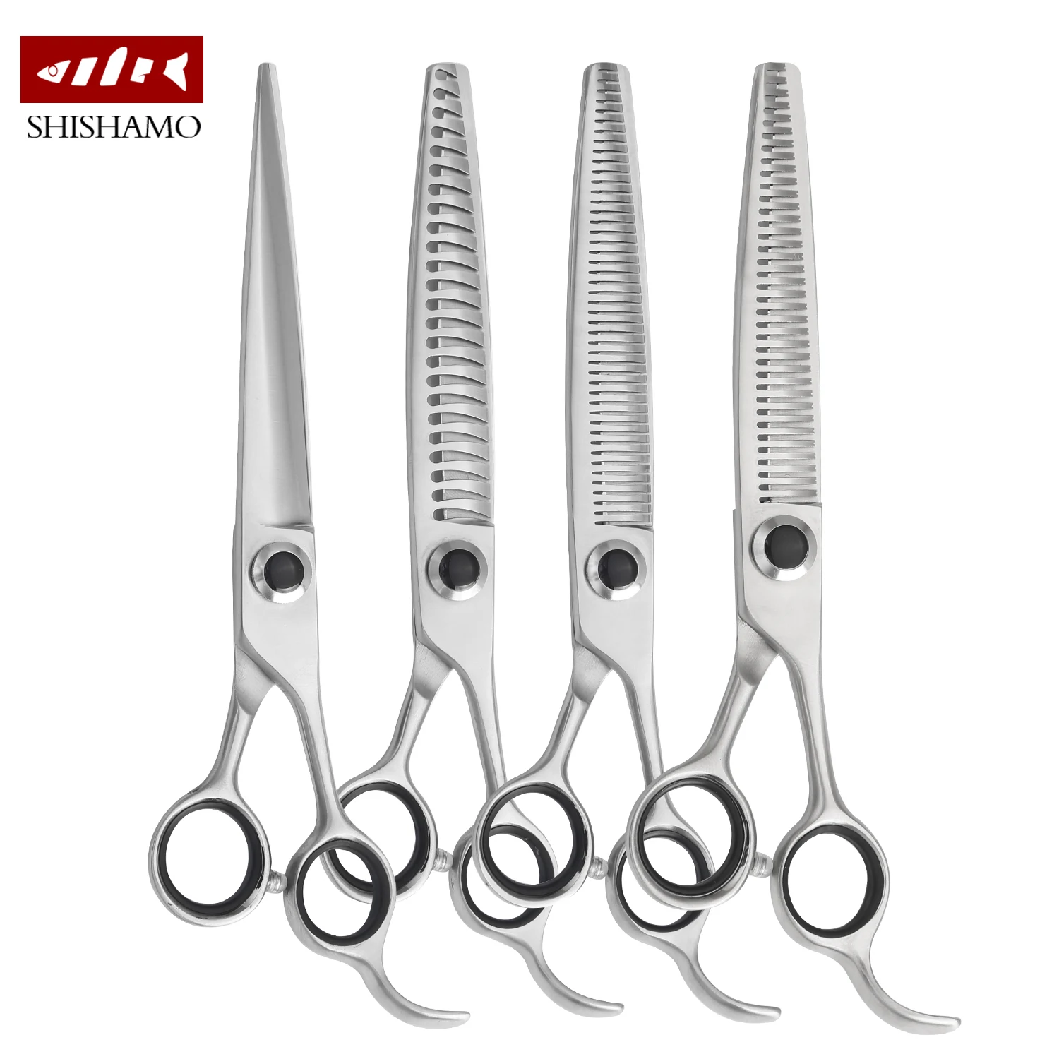 CNC High Quality 7.5 Inch Pet Grooming scissors Set Dog Thinning scissors Teeth shears for Dog Cat Tijeras