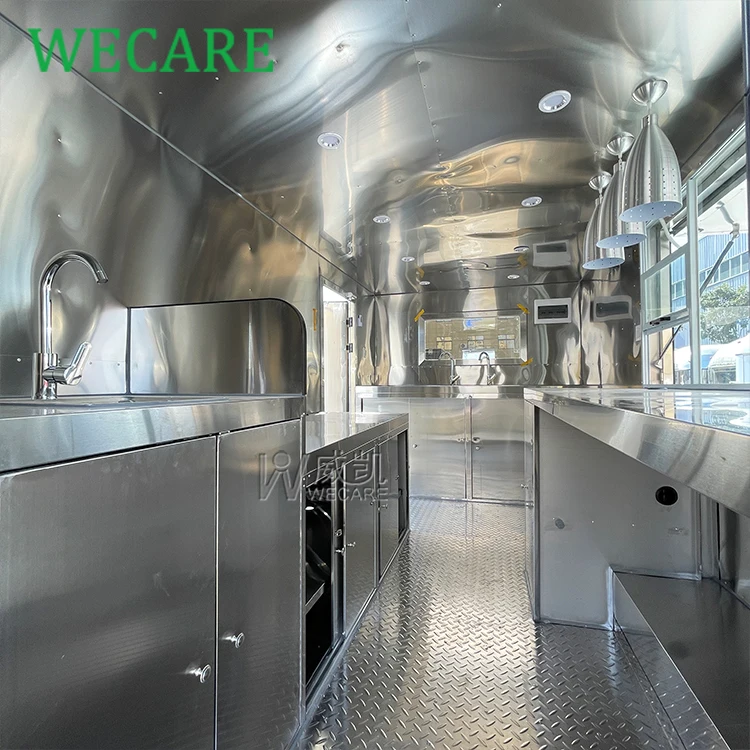 WECARE уличный бургер фастфуд автомобиль креп хот-дог кофе трейлер Remolque De Comida фургон для еды мобильный