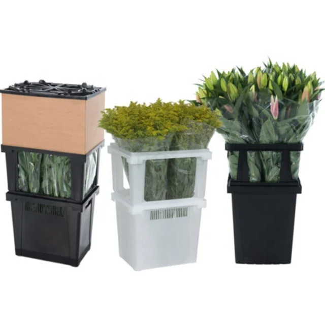 rectangular black procona florida buckets cut flower container for water storage