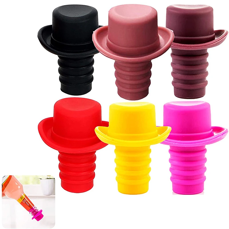 Anti-Volatile Reusable Eco-friendly Silicone Wine Bottle Stopper For Home Hotel Bar
