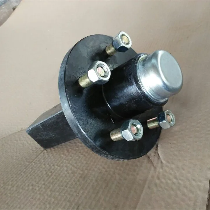 Trailer Spare Parts Square Trailer Axle 1500kg With Brake Caliper