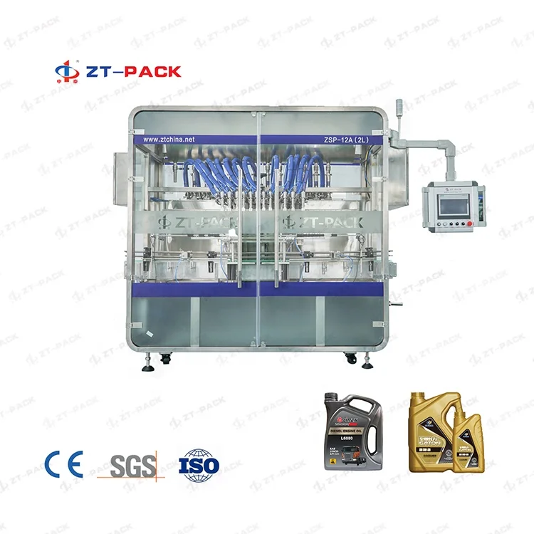 Automatic flow meter type lube/engine/lubricant oil liquid filling machine line