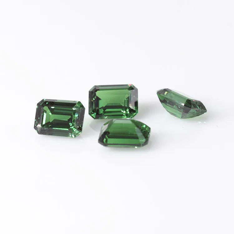 Czochralski Grown Yttrium Aluminium Garnet Stone YAG Emerald Green Gemstone For Engagement Wedding Jewelry Making