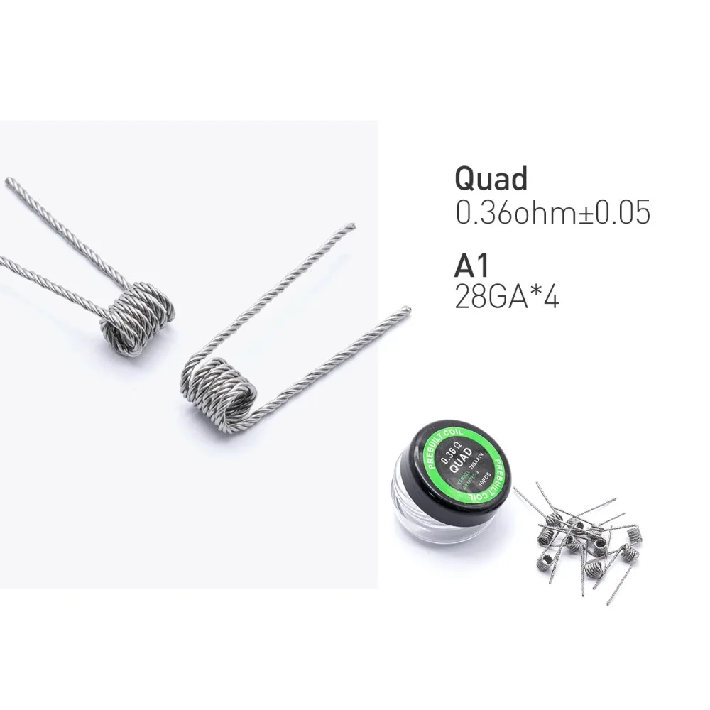  Нагревательная проволока для электронной сигареты Fused clapton готовые витые катушки Alien