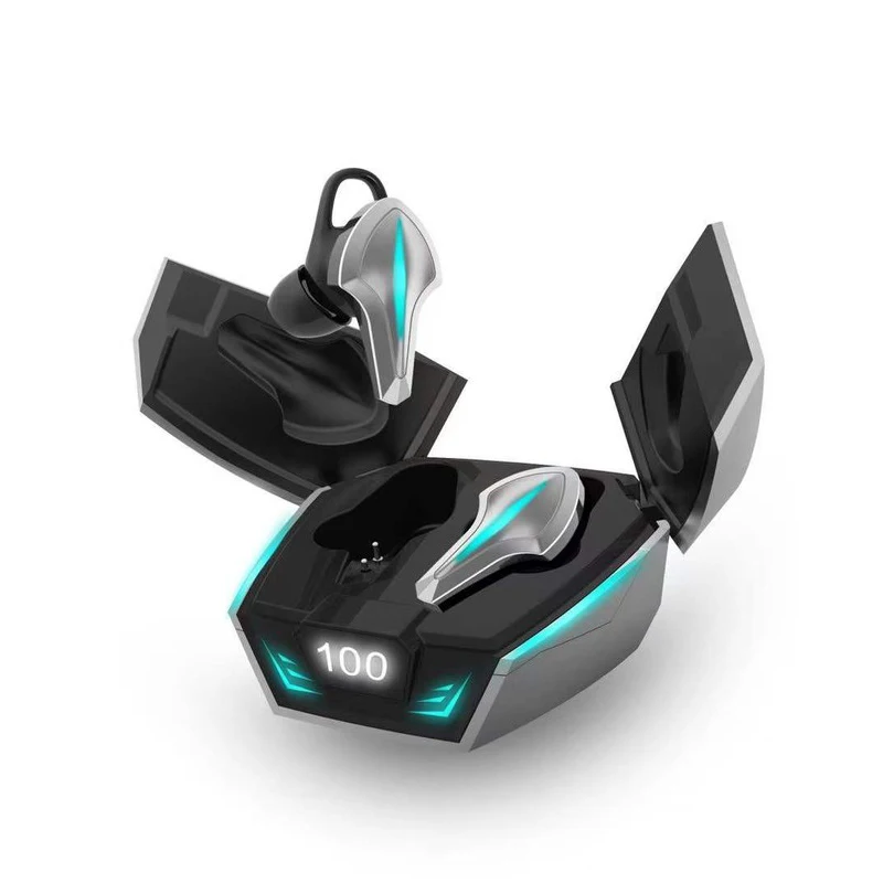 Car Model K12 Gaming Ture Wireless Earbuds Multicolor Game Lamp Headphones Wireless Bluetooth Earbuds With Power Digital Display