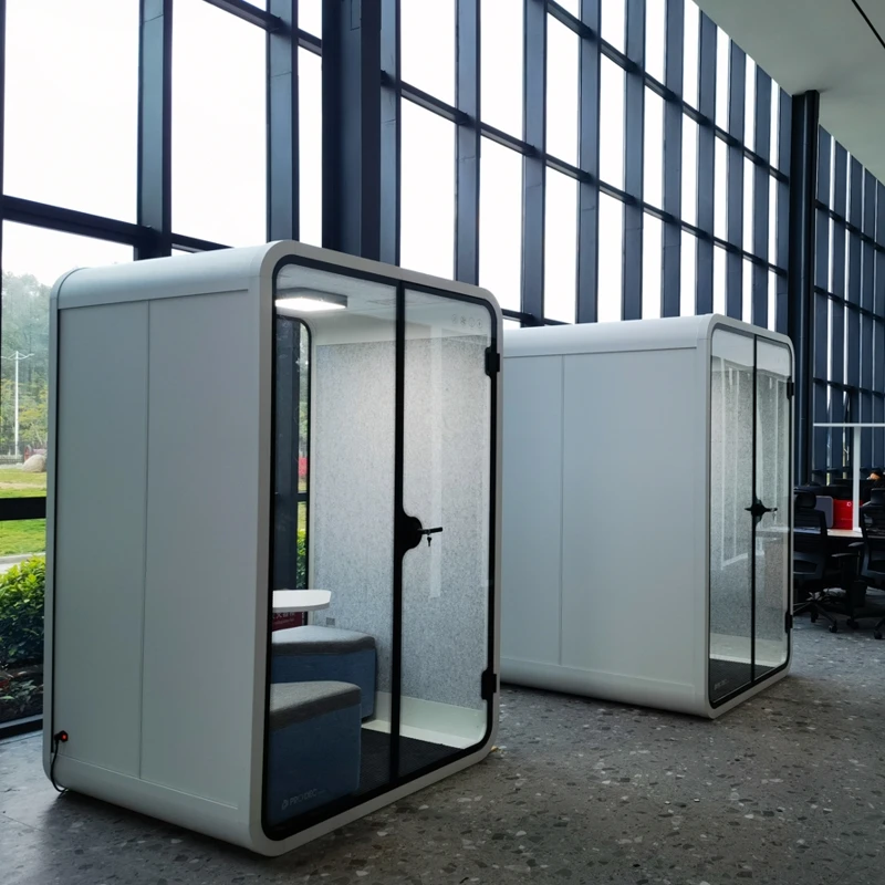 Factory Price Soundproof Booth 35db 1 To 6  Person Telephone Office Meeting Pod Soundproof Kiosk