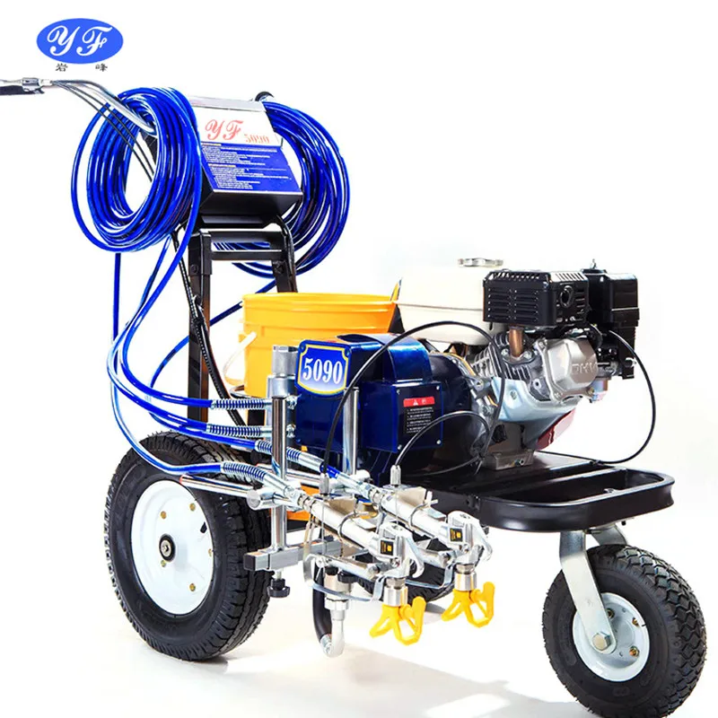 
cold paint road marking machine, also called line marker, is for low traffic flow places, like the parking lots etc.  (1600137592517)