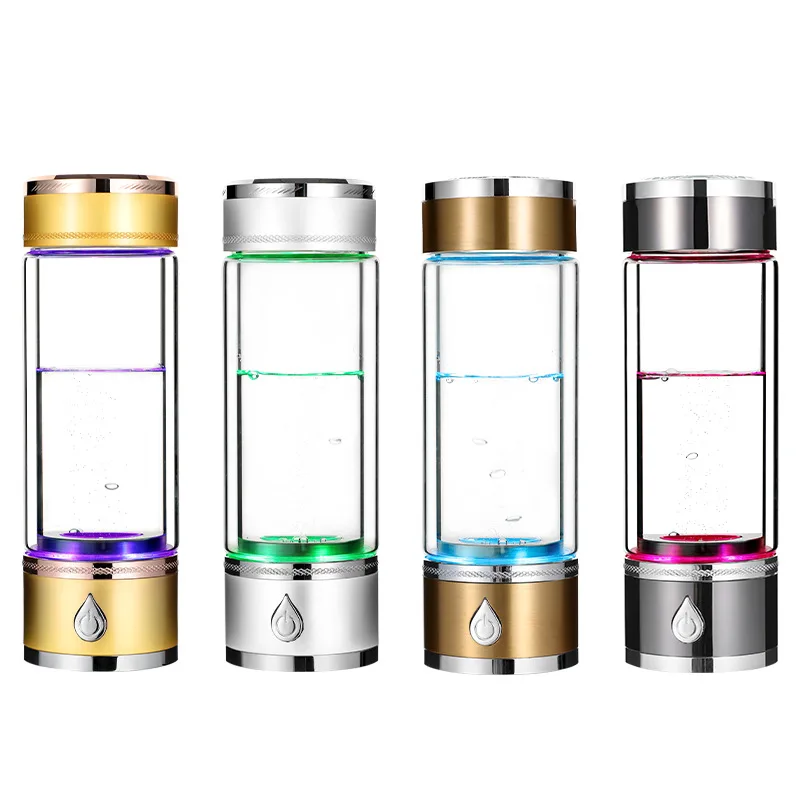 
 Водородная чашка для воды, ионизатор с технологией SPE PEM, со светодиодным умным дисплеем, портативный USB-перезаряжаемый ионизированный генератор воды  