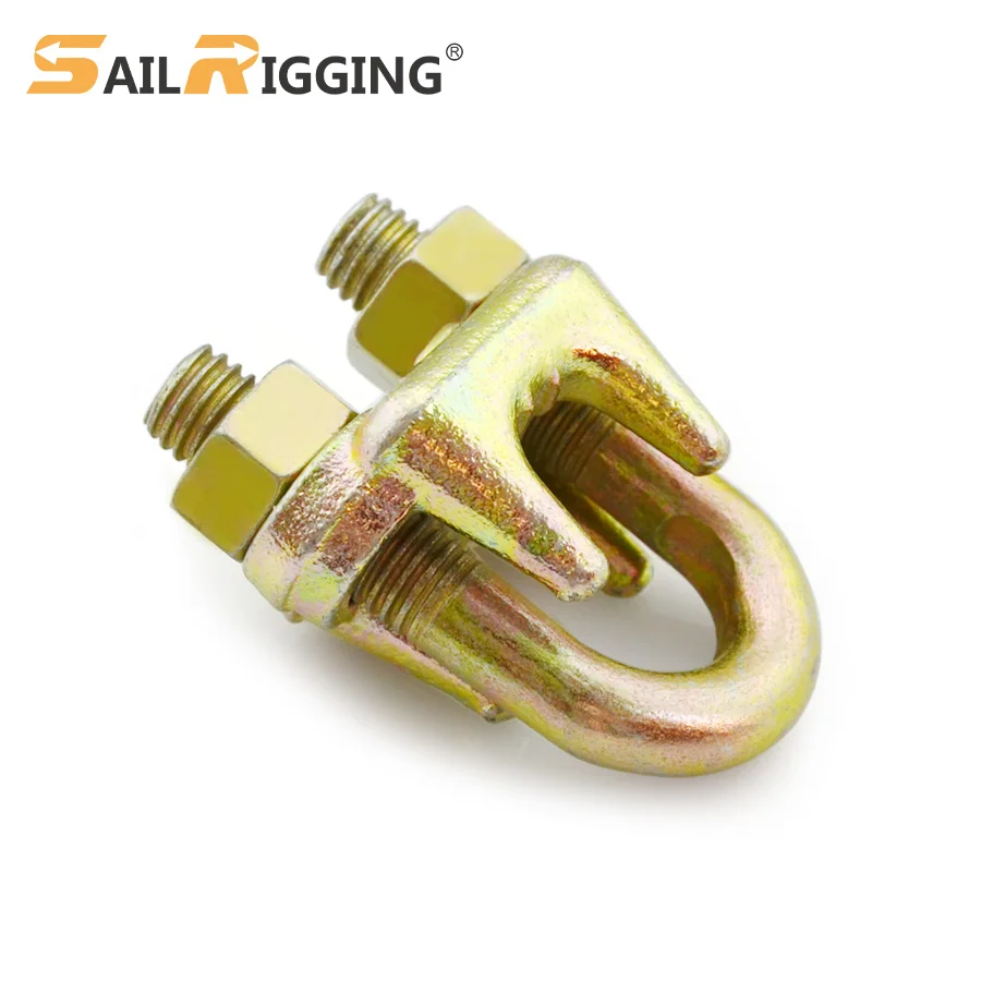US Type Malleable Wire Rope Clip A Type Galvanized Malleable Rope Wire Clamp U Bolt Pinzas Para Cables De Acero