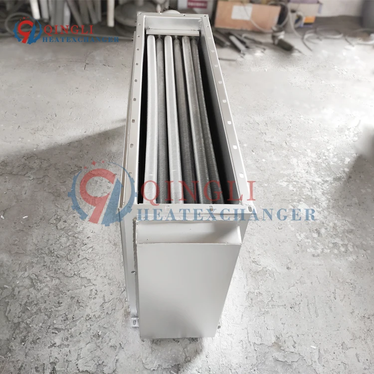 Industrial Stainless Steel Finned Water Air Heater for Drying Process
