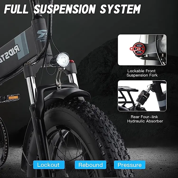 Moutain Bicycle 48V Long Range Electric Bicycle Factory USA Inventory Cheap 20 inch Fat Tire lithium