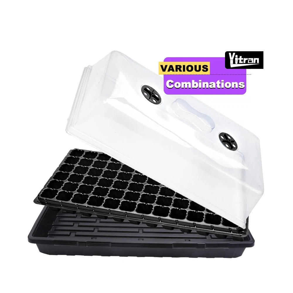Nursery Pot Tray Extra Strength Shallow Seed Starting 1020 Plant Germination Tray With Holes For Microgreens Wheatgrass