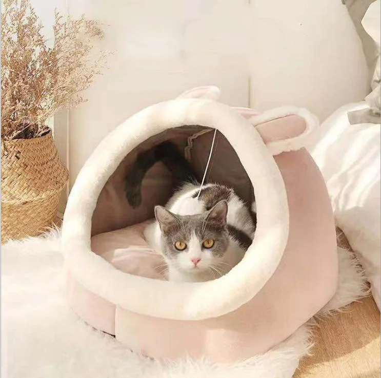 Cat nest winter warm enclosed cat bed dog nest cat pet supplies