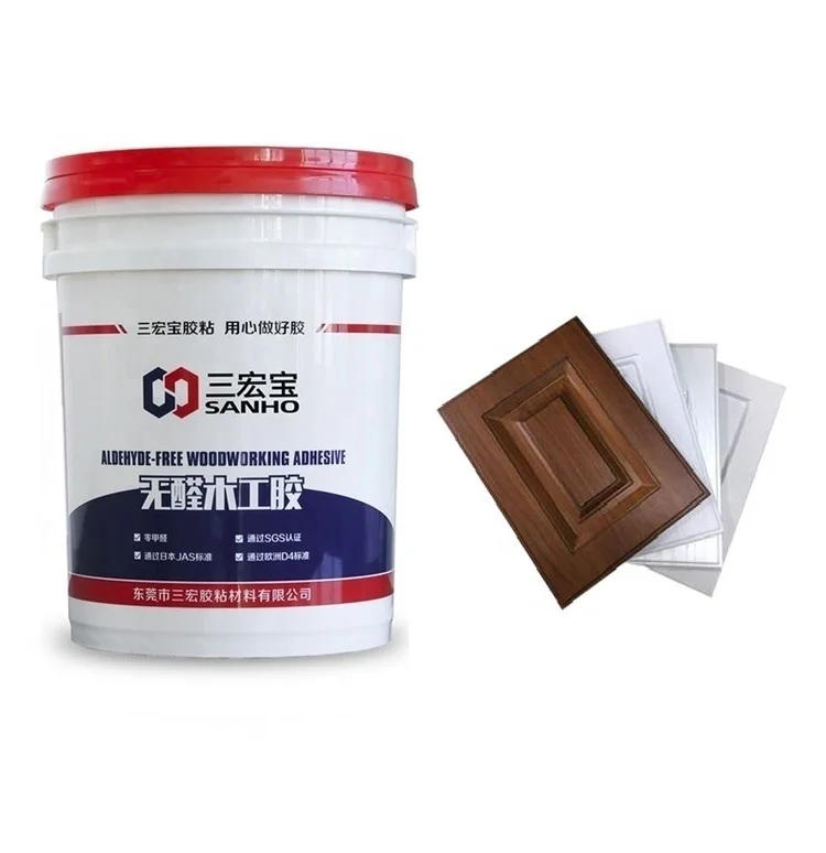 High quality 20kg bulk waterborne polyurethane glue Vacuum Forming PUR Adhesive for door