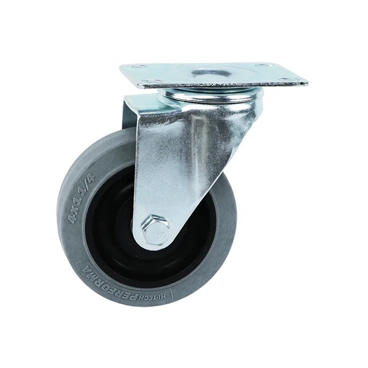 Wholesale 4 5 6 8 inch heavy duty high tech gray tpr electrically conductive swivel lock esd caster wheels