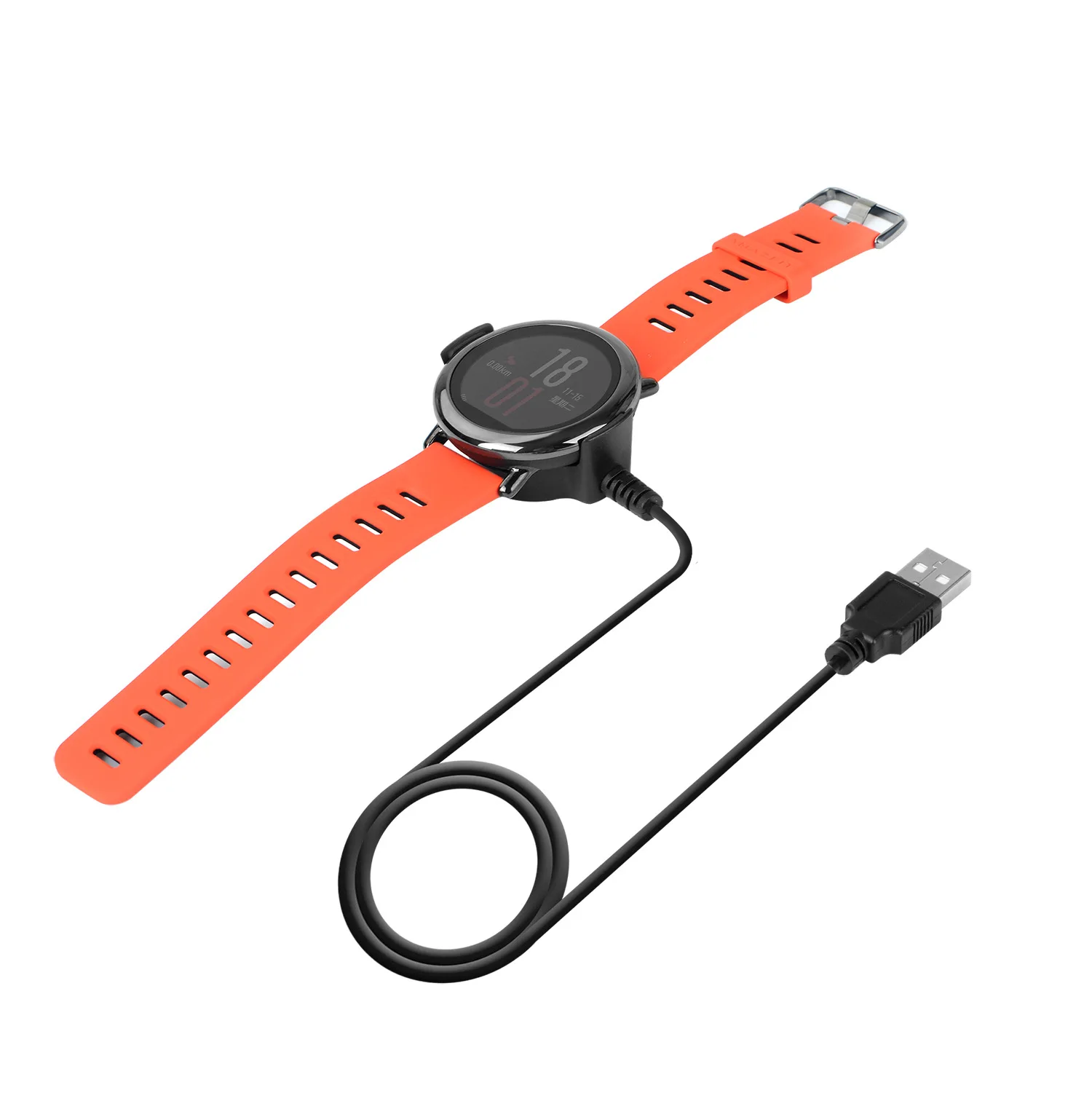 1M USB Charging Cable for Xiaomi Huami stratos 2 2S A1609 A1607 Pace Cradle Charger For Huami Amazfit Bip Youth Watch Charger